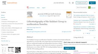 
                            9. Lithostratigraphy of the Kalahari Group in northeastern ...