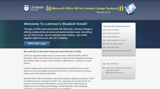 
                            4. Live at Lehman Student Email System ... - Lehman College