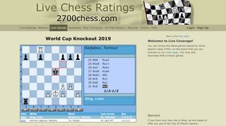 
                            6. Live Games - 2700chess.com