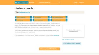 
                            5. Livebusca.com.br whois - Easy Counter