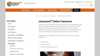 
                            4. LiveLesson® Online Classroom Demo | Reach Cyber Charter ...