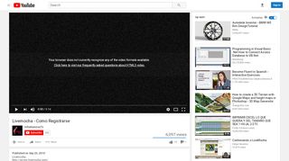 
                            7. Livemocha - Como Registrarse - YouTube