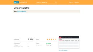 
                            8. Live.mycanal.fr: Live TV | myCANAL - Easy Counter