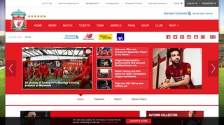 
                            3. Liverpool FC - Homepage