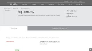 
                            4. livewire.tnb.hq.com.my - Domain - McAfee Labs Threat Center