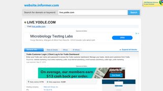 
                            9. live.yodle.com at WI. Yodle Customer Login | Client Log In for ...