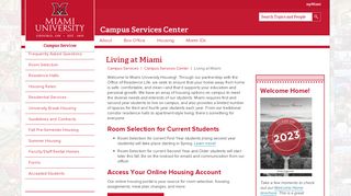 
                            10. Living at Miami | Campus Services Center | Campus Services ...