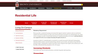 
                            3. Living On-Campus | Residential Life - Brown University