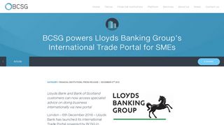 
                            7. Lloyds International trade portal, powered by BCSG