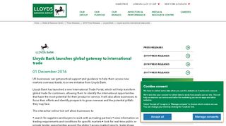 
                            6. Lloyds launches international trade portal - Lloyds Banking ...