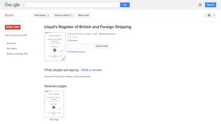 
                            9. Lloyd's Register of British and Foreign Shipping