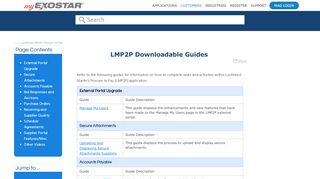 
                            4. LMP2P Downloadable Guides - MyExostar