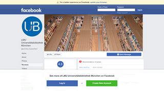 
                            7. LMU Universitätsbibliothek München - Reviews | Facebook