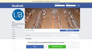 
                            6. LMU Universitätsbibliothek München - Videos | Facebook