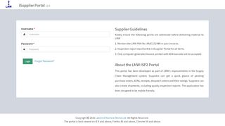 
                            4. LMW iSupplier Portal - Login