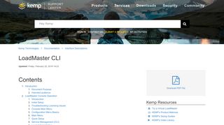 
                            2. LoadMaster CLI – Kemp Technologies