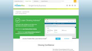 
                            1. Loan Closing Advisor - Freddie Mac