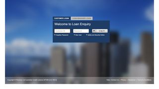 
                            4. Loan Enquiry - Log in using Customer ID