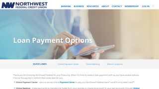 
                            1. Loan Payment Options | Northwest Federal Credit Union
