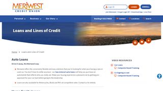 
                            3. Loans and Lines of Credit | Meriwest Credit Union