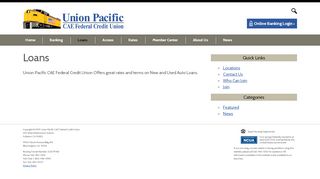 
                            3. Loans - Union Pacific Credit Union