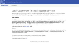 
                            4. Local Government Financial Reporting System - SAO Online Services