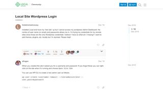 
                            4. Local Site Wordpress Login - installation - Local by Flywheel