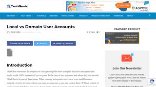 
                            5. Local vs Domain User Accounts - techgenix.com