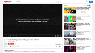 
                            2. LocalAdLink Training 3 Question Do you have a website? - YouTube