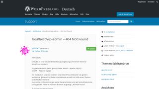 
                            6. localhost/wp-admin – 404 Not Found | WordPress.org