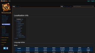 
                            9. Localization info - Wowpedia - Your wiki guide to the World of Warcraft