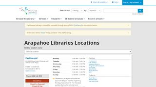 
                            2. Locations | Arapahoe Libraries