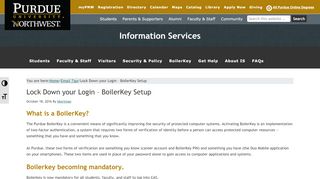 
                            8. Lock Down your Login – BoilerKey Setup – Information Services