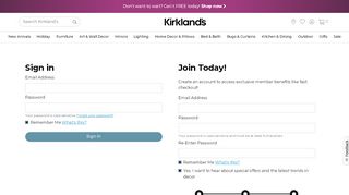 
                            1. lock Online Login - Kirklands