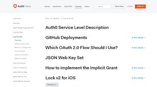 
                            4. Lock v2 for iOS - Auth0