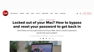 
                            10. Locked out of your Mac? How to bypass and reset your ...