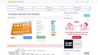 
                            6. Locustspw : Locust Website stats and valuation