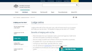 
                            10. Lodge online | Australian Taxation Office