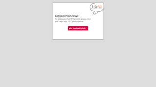 
                            5. Log back into SiteWit - yola.sitewit.com