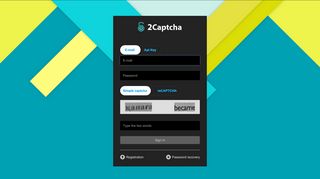 
                            8. Log in 2captcha