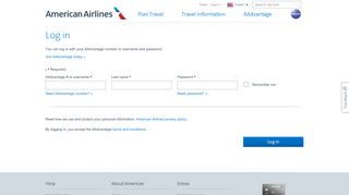 
                            8. Log in – AAdvantage account login and password – American ...