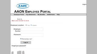 
                            2. Log in - AAON Employee - AAON Employee Portal