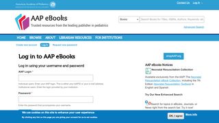 
                            2. Log in | AAP eBooks