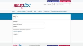 
                            8. Log in | AAUP CBC