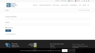
                            8. Log In - Acciai Speciali Terni - acciaiterni.it