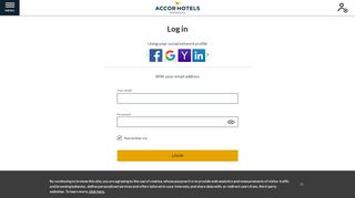 
                            4. Log-in - Accor Hotels