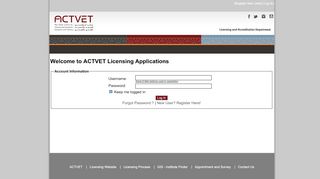 
                            1. Log In - ACTVET