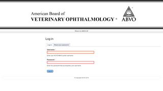 
                            2. Log in | ACVO/ABVO portal