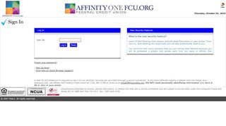 
                            11. Log In - affinityonefcu.online-cu.com