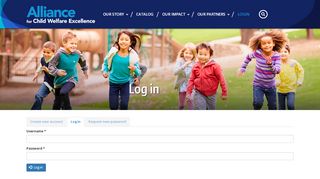 
                            2. Log in | Alliance for Child Welfare Excellence